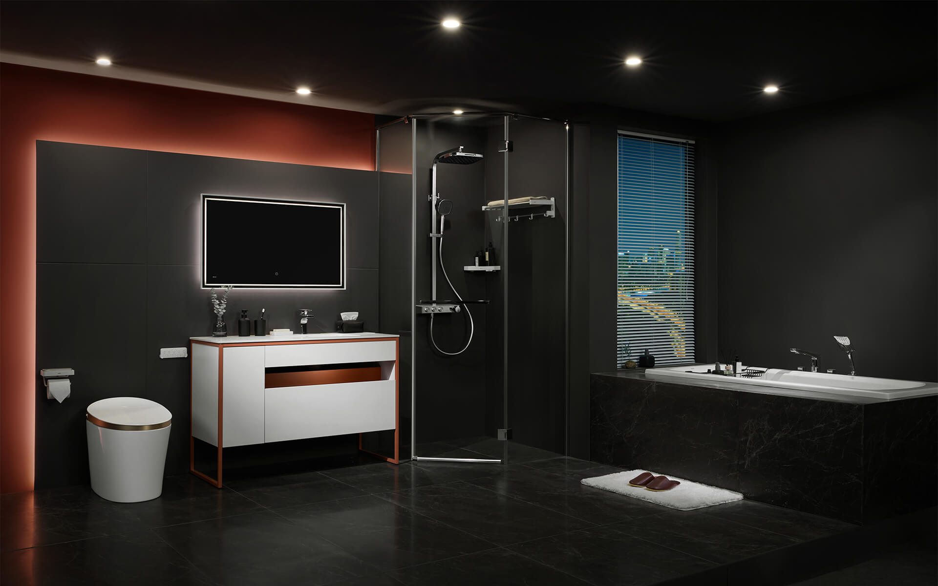 浴室现代极简套间