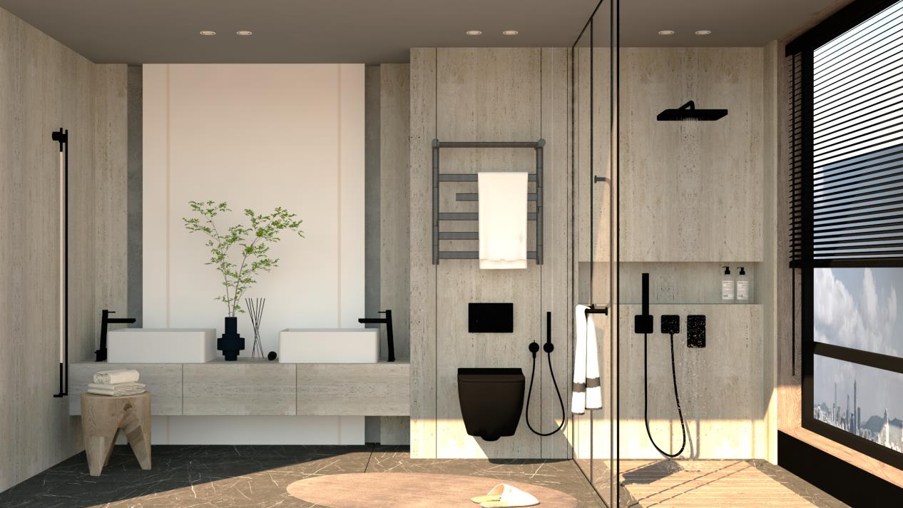 不止是挂毛巾，更是浴室的颜值担当