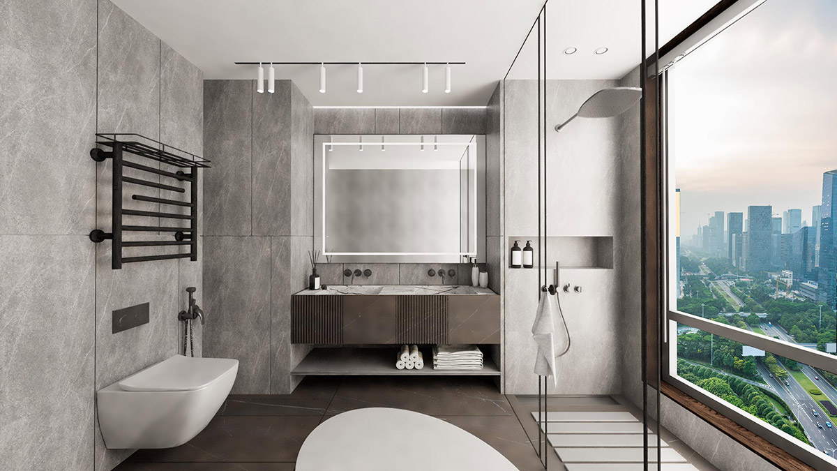 浴室虽小，用品俱全 &mdash;&mdash;  电热毛巾架安装位置别 &ldquo;随便选&rdquo;