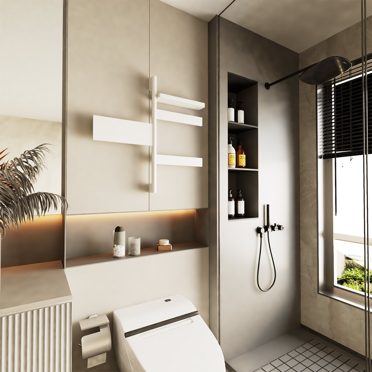 电加热毛巾架，小户型卫浴的多功能实用担当